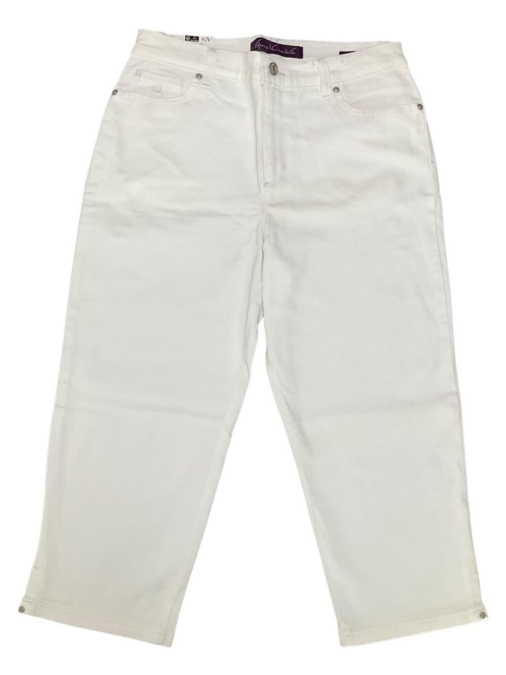 Gloria Vanderbilt Women's Amanda White Cropped Jeans Size 8 NWT